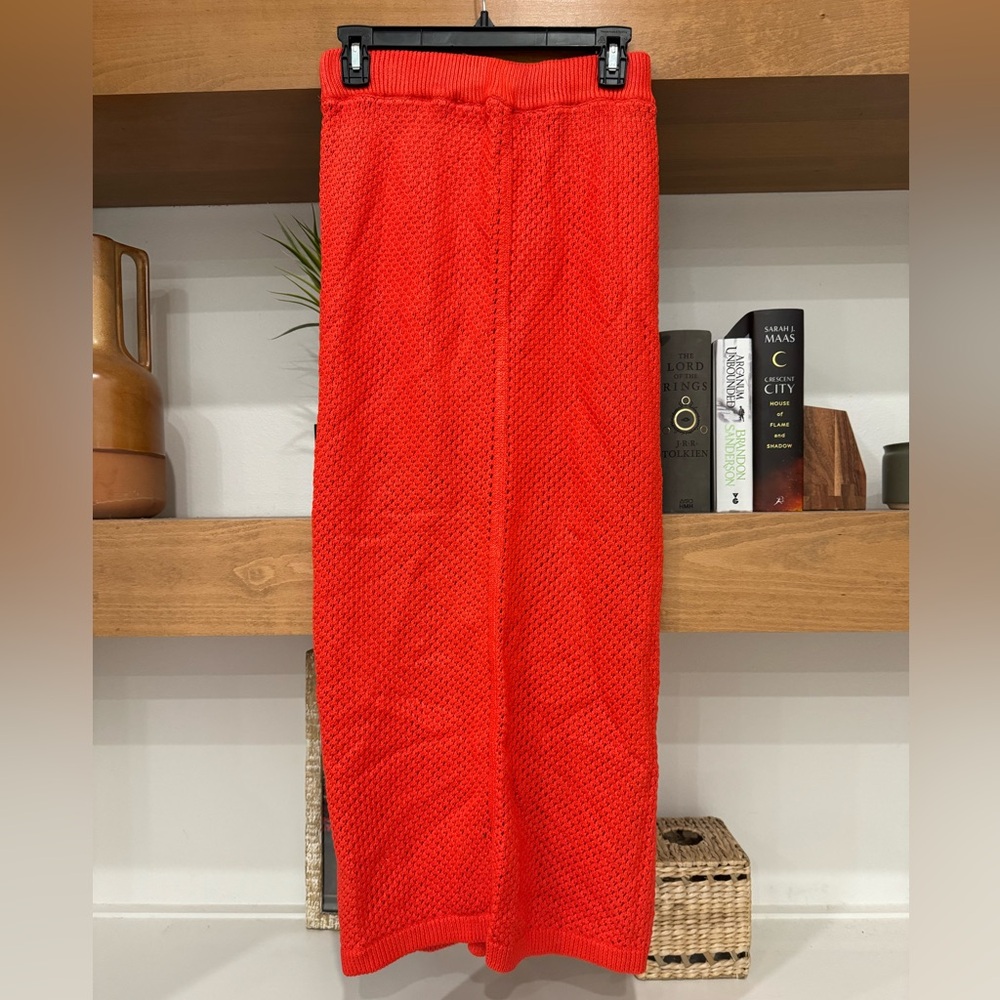 Free People Crochet Knit Maxi Cover Up Skirt